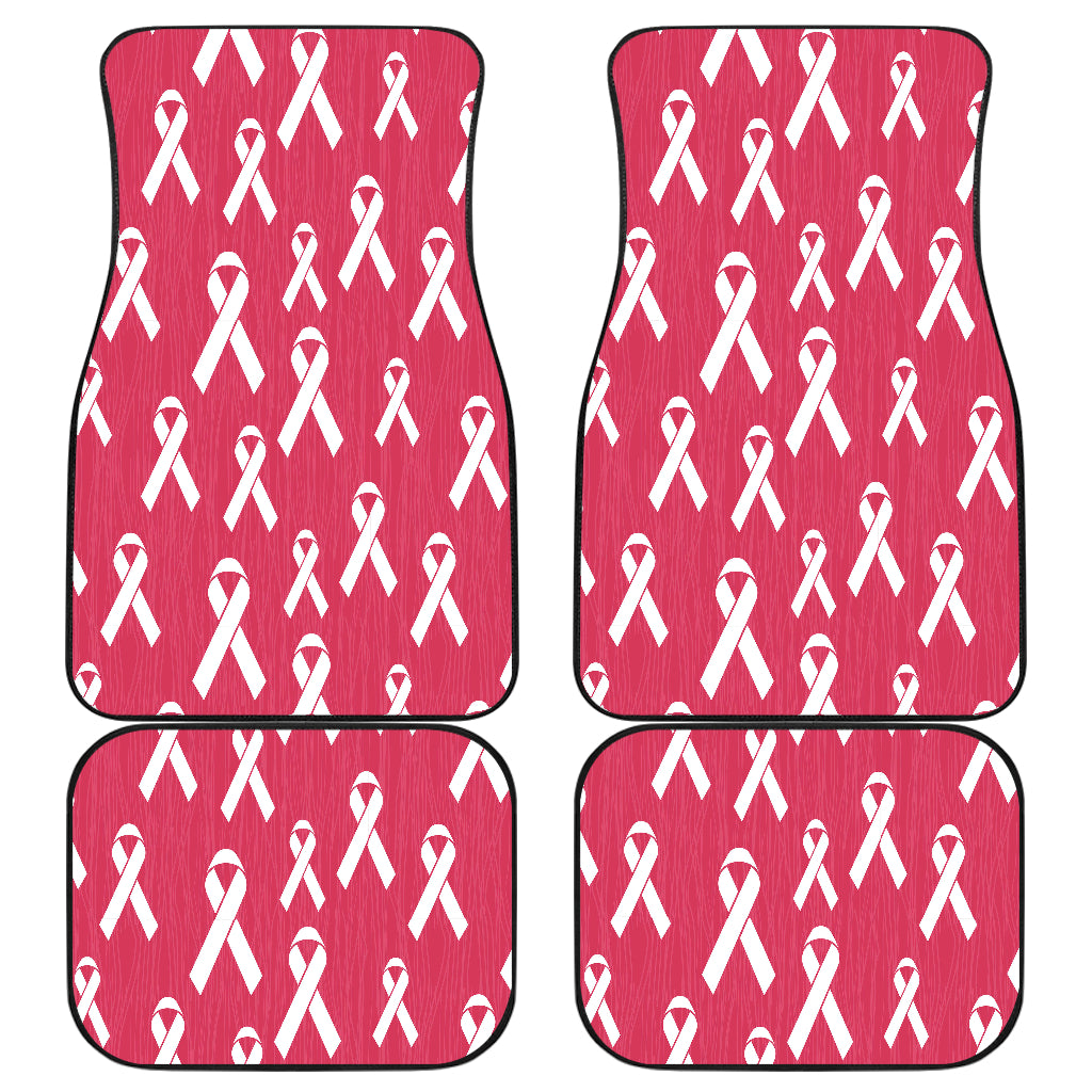 Breast Cancer Awareness Symbol Car Floor Mats Front Back