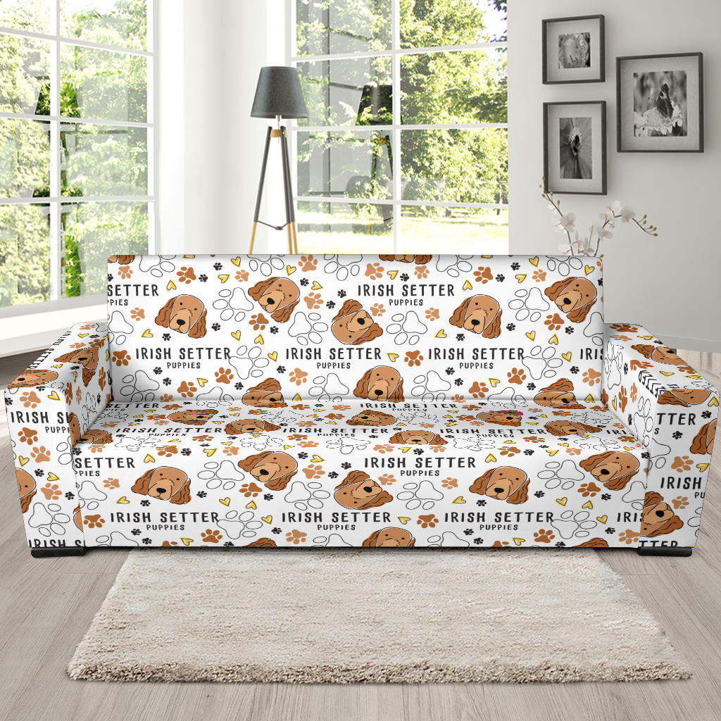 Setters Irish Print Design LKS301 Sofa Slipcover