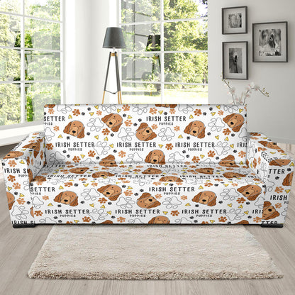 Setters Irish Print Design LKS301 Sofa Slipcover