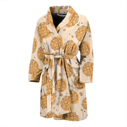 Waffle Print Design LKS303 Men Bathrobe