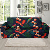 Macaw Pattern Print Design 02 Sofa Slipcover