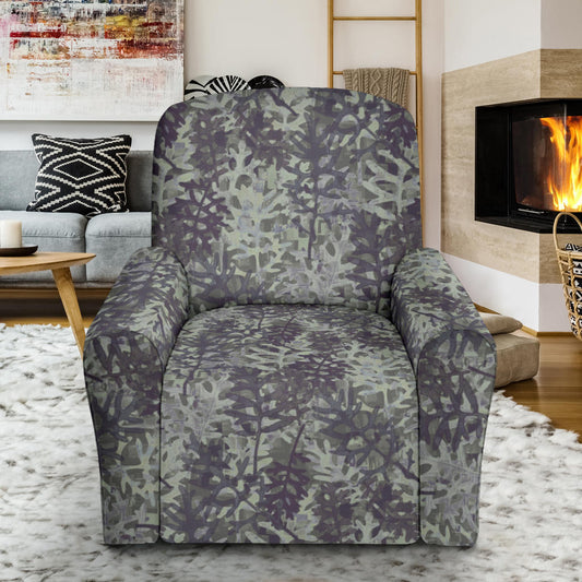 Camouflage Fern Pattern Print Design 05 Recliner Slipcover with Pocket