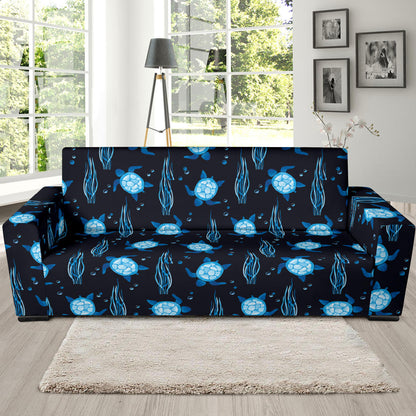 Sea Turtle Print Design LKS3013 Sofa Slipcover