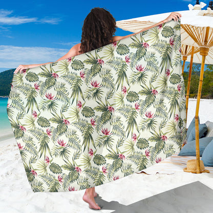 Bird Of Paradise Pattern Print Design 04 Sarong Pareo Wrap