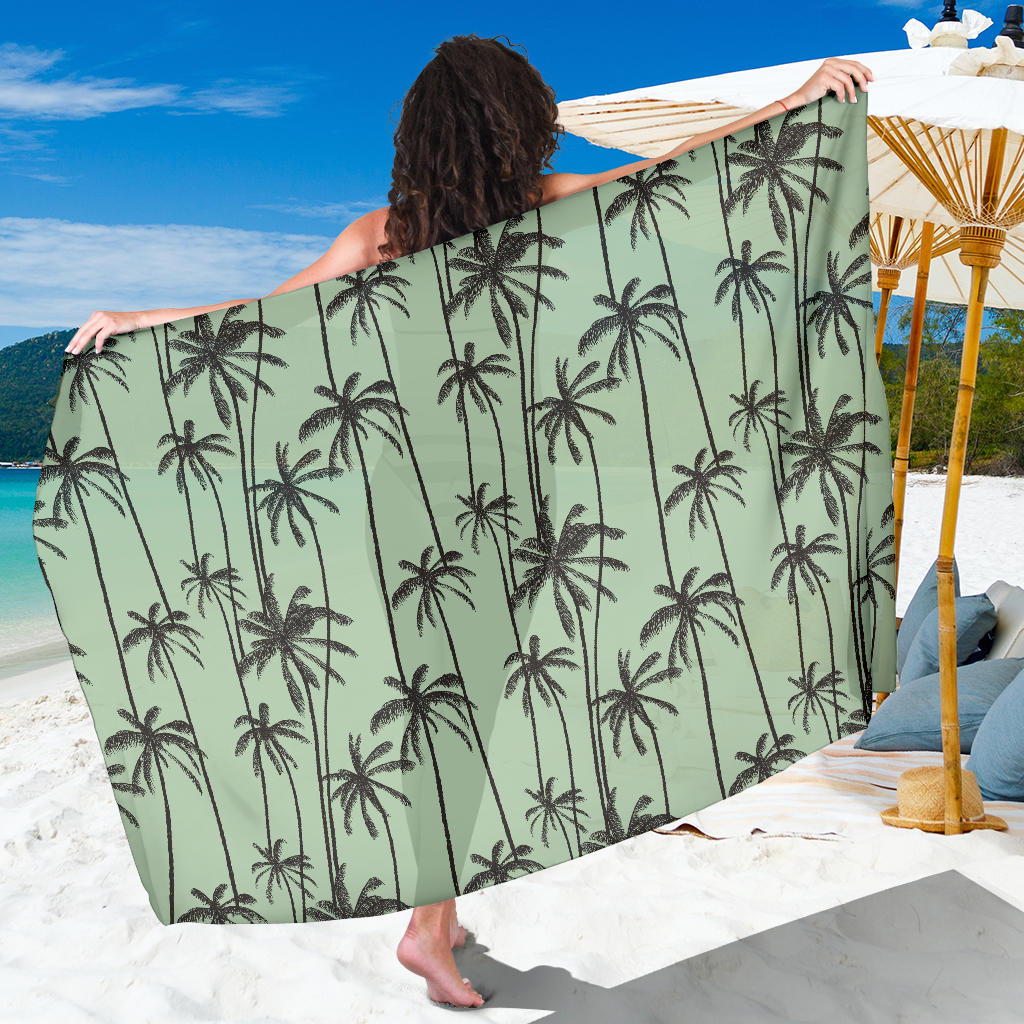 Palm Tree Pattern Print Design A04 Sarong Pareo Wrap