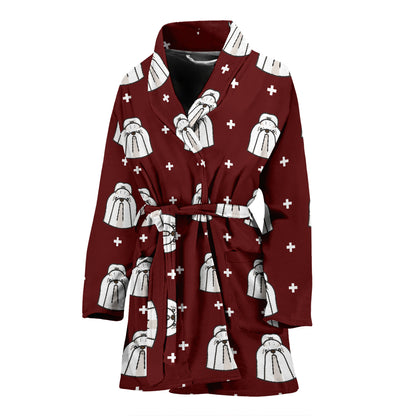 Shih Tzu Print Design LKS301 Women Bathrobe