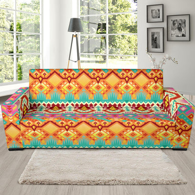 Aztec Pattern Print Design 03 Sofa Slipcover