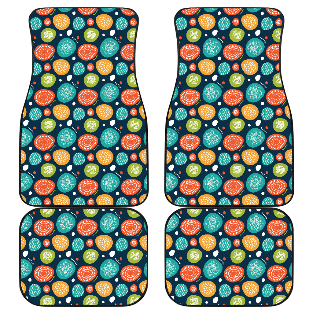 Swedish Themed Design Car Floor Mats Front Back