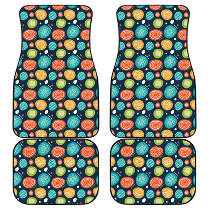 Swedish Themed Design Car Floor Mats Front Back