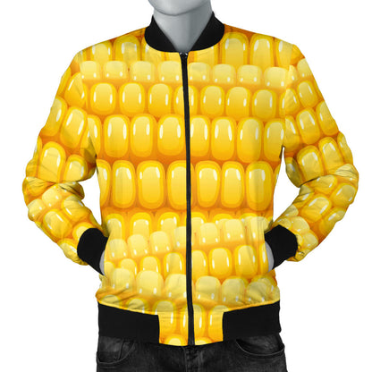 Agricultural Corn cob Pattern Men Bomber Jacket
