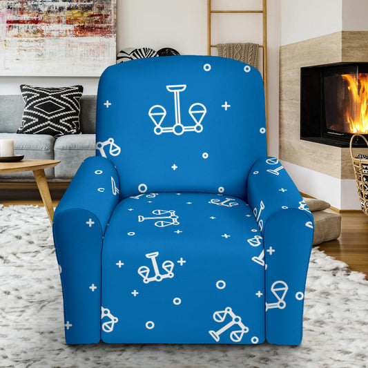 Libra Pattern Print Design 05 Recliner Slipcover with Pocket