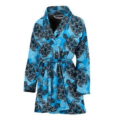 Tribal Pattern Print Design LKS307 Women Bathrobe