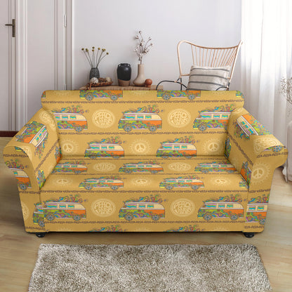 Hippie Van Print Design LKS304 Loveseat Couch Slipcover