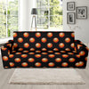 Basketball Pattern Print Design 01 Sofa Slipcover