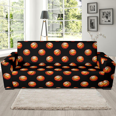 Basketball Pattern Print Design 01 Sofa Slipcover