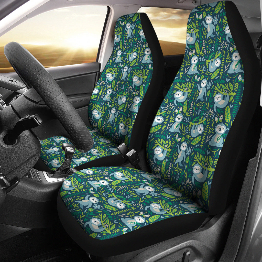 Sloth Print Design LKS304 Car Seat Covers