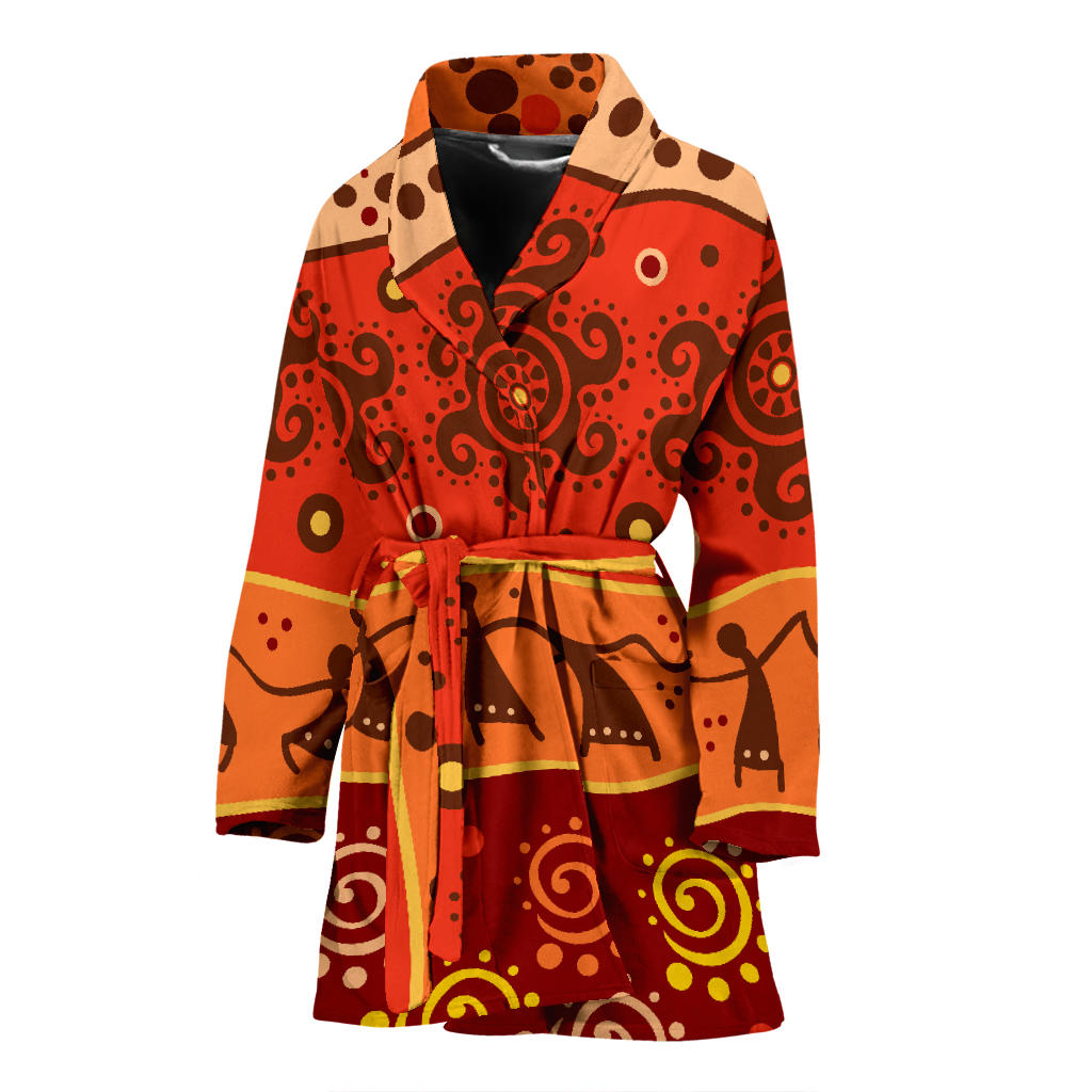 African Pattern Print Design 04 Women Bathrobe