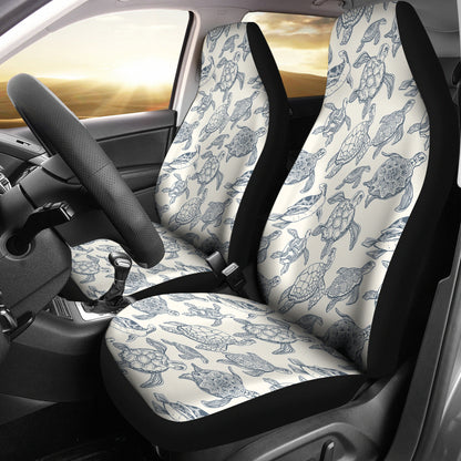 Sea Turtle Print Design LKS304 Car Seat Covers