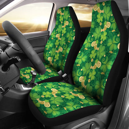 Shamrock Print Design LKS301 Car Seat Covers