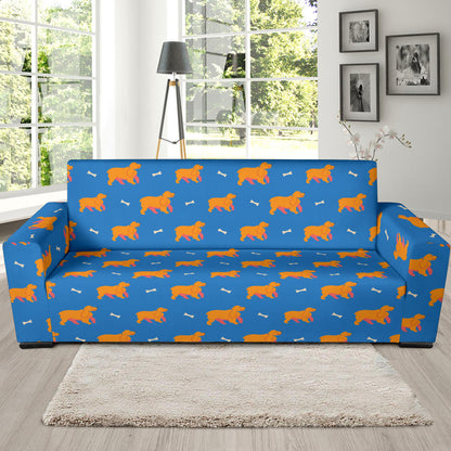 Cocker Pattern Print Design 04 Sofa Slipcover
