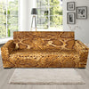 Python Brown Pattern Print Design A03 Sofa Slipcover