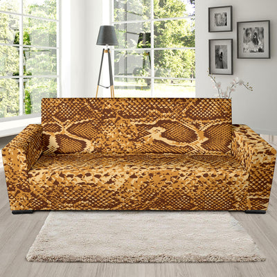 Python Brown Pattern Print Design A03 Sofa Slipcover