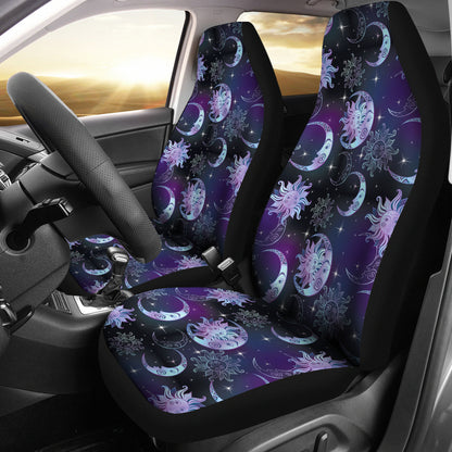 Sun Moon Print Design LKS303 Car Seat Covers