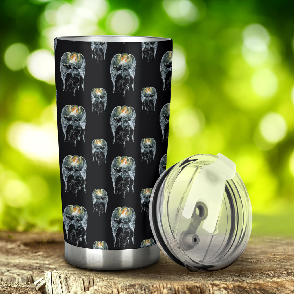 Angel with Wings Cute Design Print Tumbler