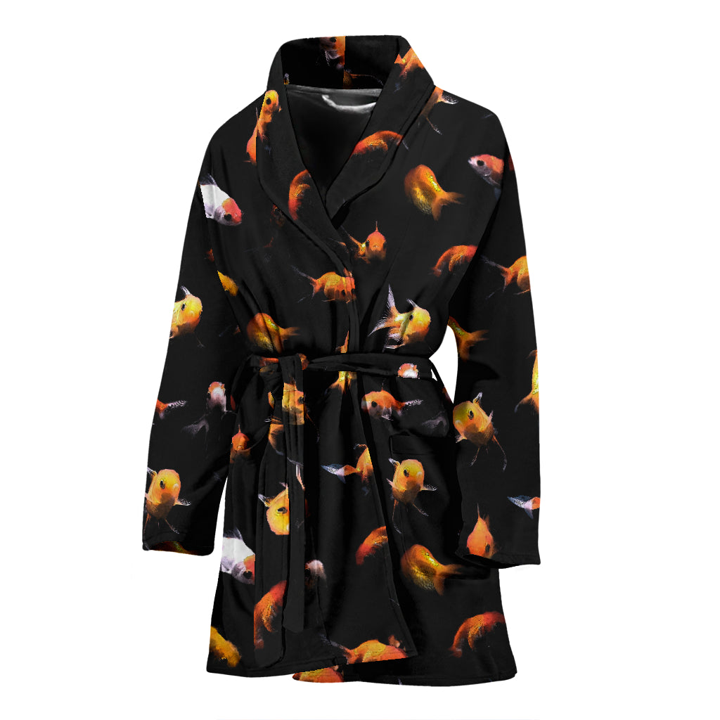 Goldfish Print Design LKS402 Women Bathrobe