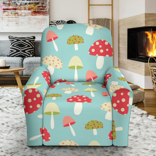 Mushroom Pattern Print Design A01 Recliner Slipcover with Pocket