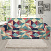 Patchwork Pattern Print Design 02 Sofa Slipcover