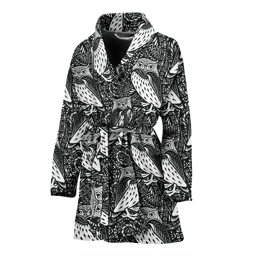 Tribal Pattern Print Design LKS308 Women Bathrobe