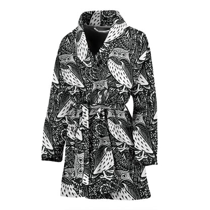 Tribal Pattern Print Design LKS308 Women Bathrobe