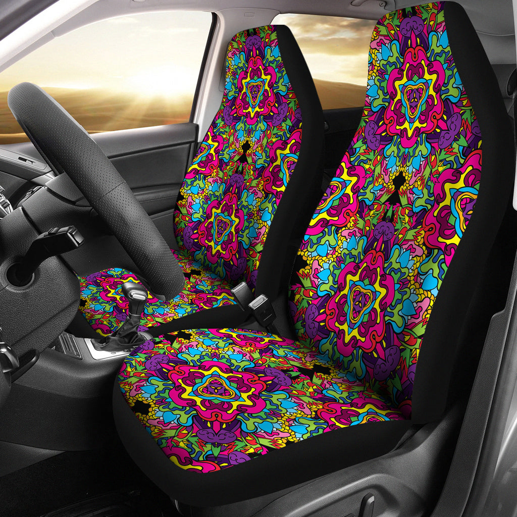 Trippy Print Design LKS303 Car Seat Covers