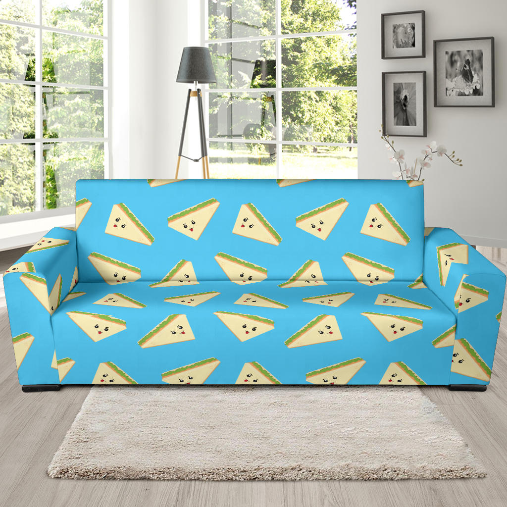 Sandwich Emoji Print Design LKS305 Sofa Slipcover