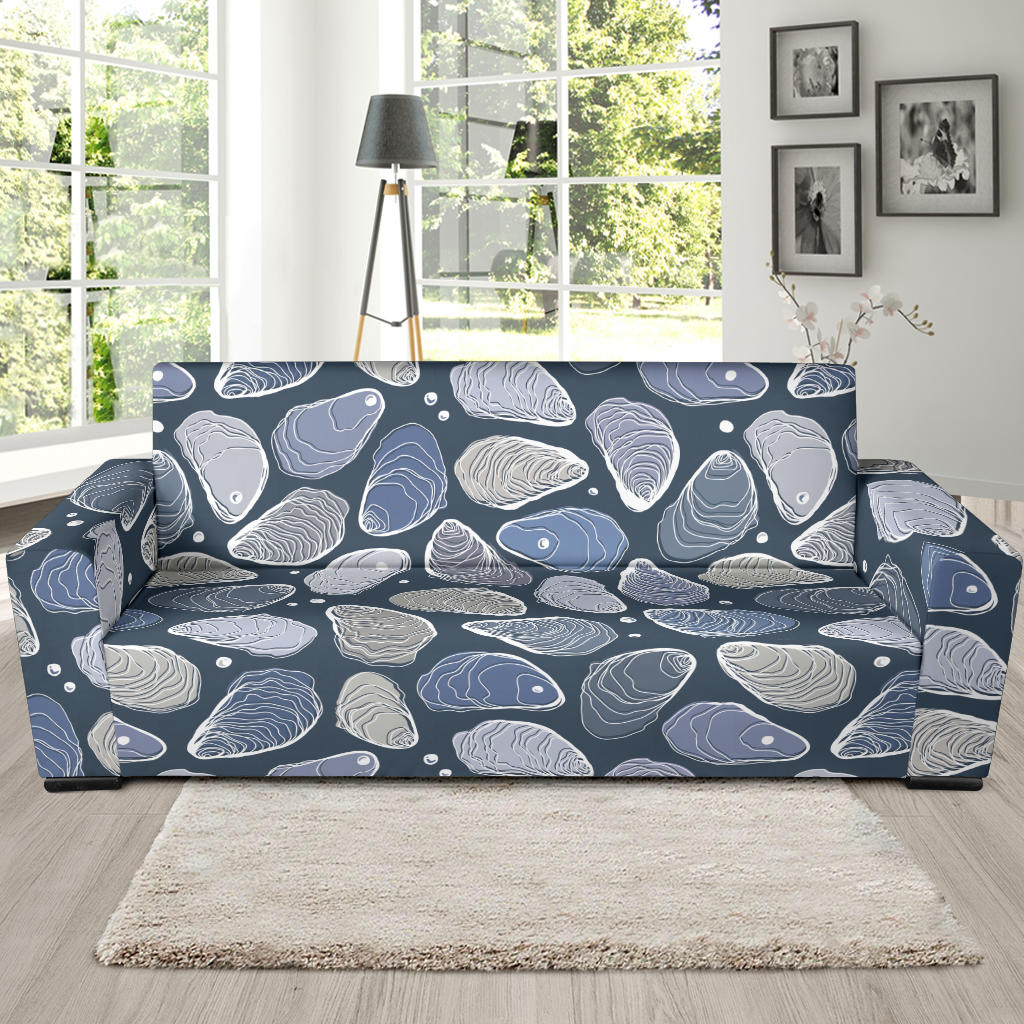 Oyster Pattern Print Design 02 Sofa Slipcover