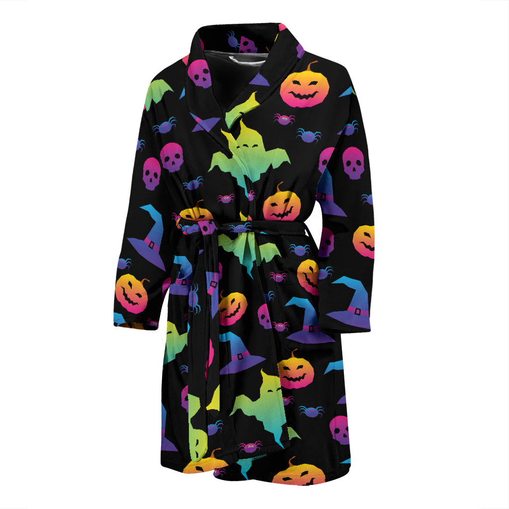 Halloween Print Design LKS404 Men Bathrobe