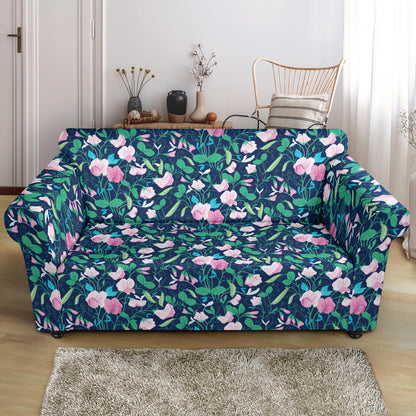 Sweet Pea Print Design LKS303 Loveseat Couch Slipcover