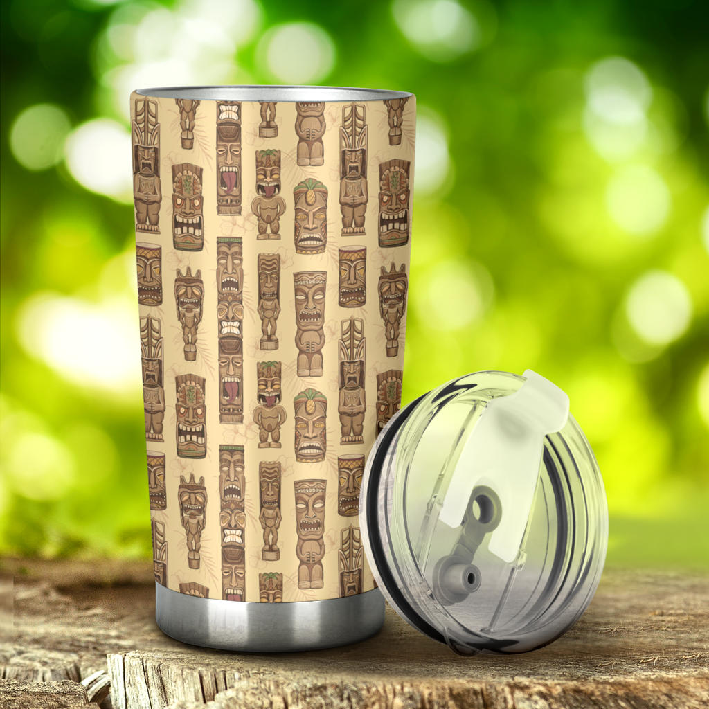 Totem Tiki Style Themed Design Tumbler