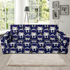 Astronaut Pattern Print Design 01 Sofa Slipcover