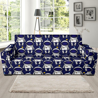 Astronaut Pattern Print Design 01 Sofa Slipcover