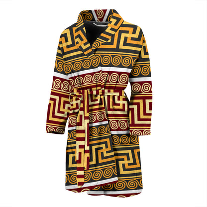 Ancient Greek Pattern Print Design LKS302 Men Bathrobe