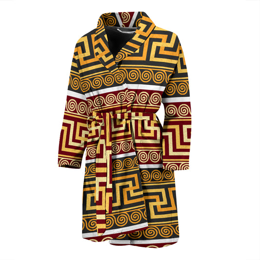 Ancient Greek Pattern Print Design LKS302 Men Bathrobe