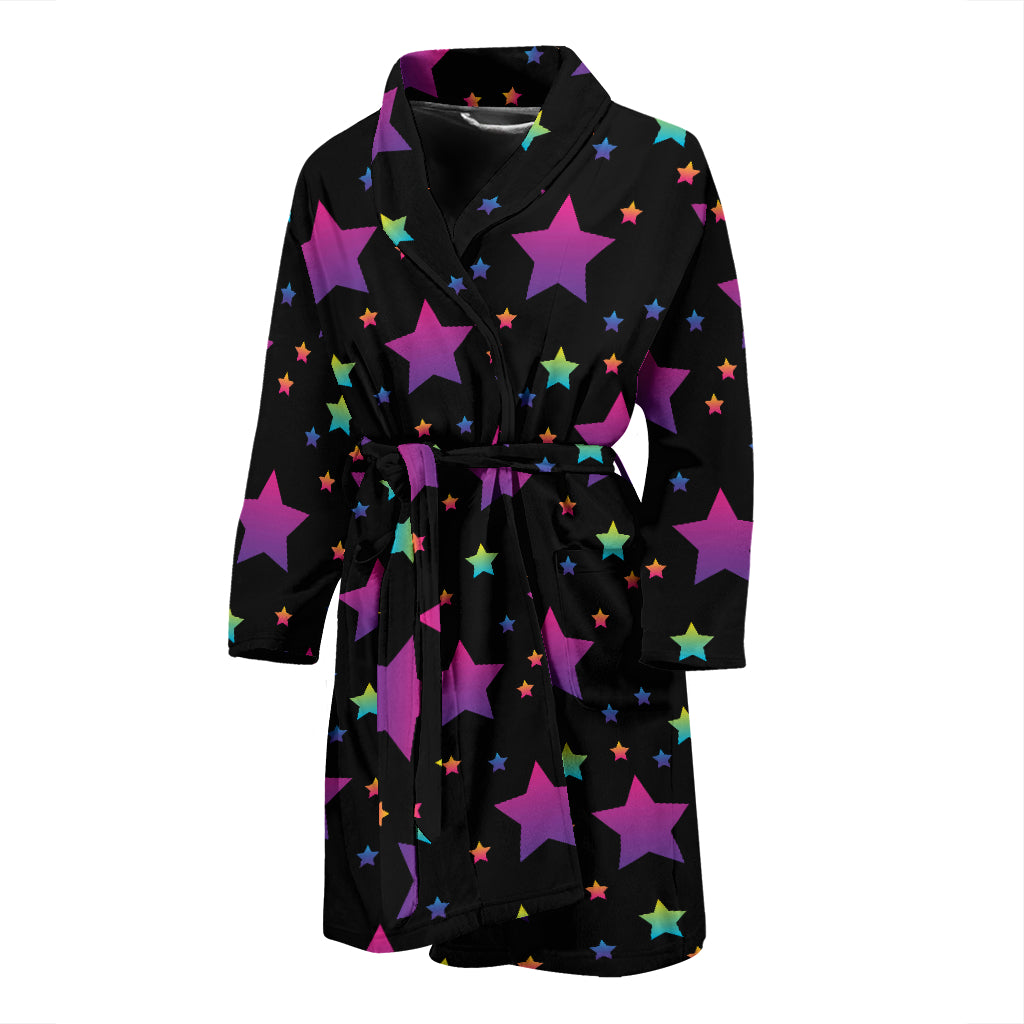 Star Print Design LKS305 Men Bathrobe
