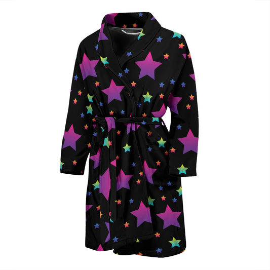 Star Print Design LKS305 Men Bathrobe