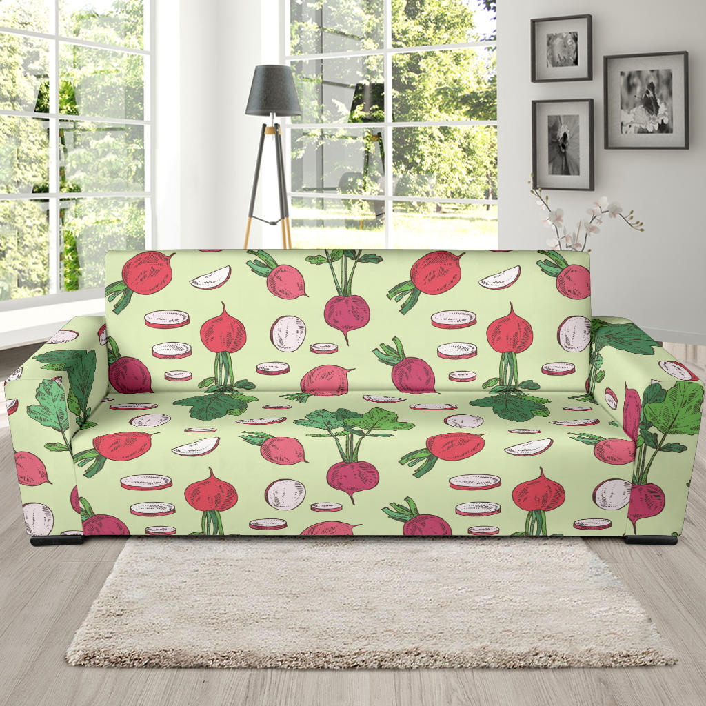 Radish Pattern Print Design A04 Sofa Slipcover