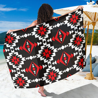 Navajo Pattern Print Design A02 Sarong Pareo Wrap