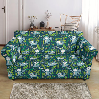 Sloth Print Design LKS304 Loveseat Couch Slipcover