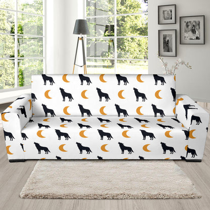 Wolf Moon Print Design LKS302 Sofa Slipcover