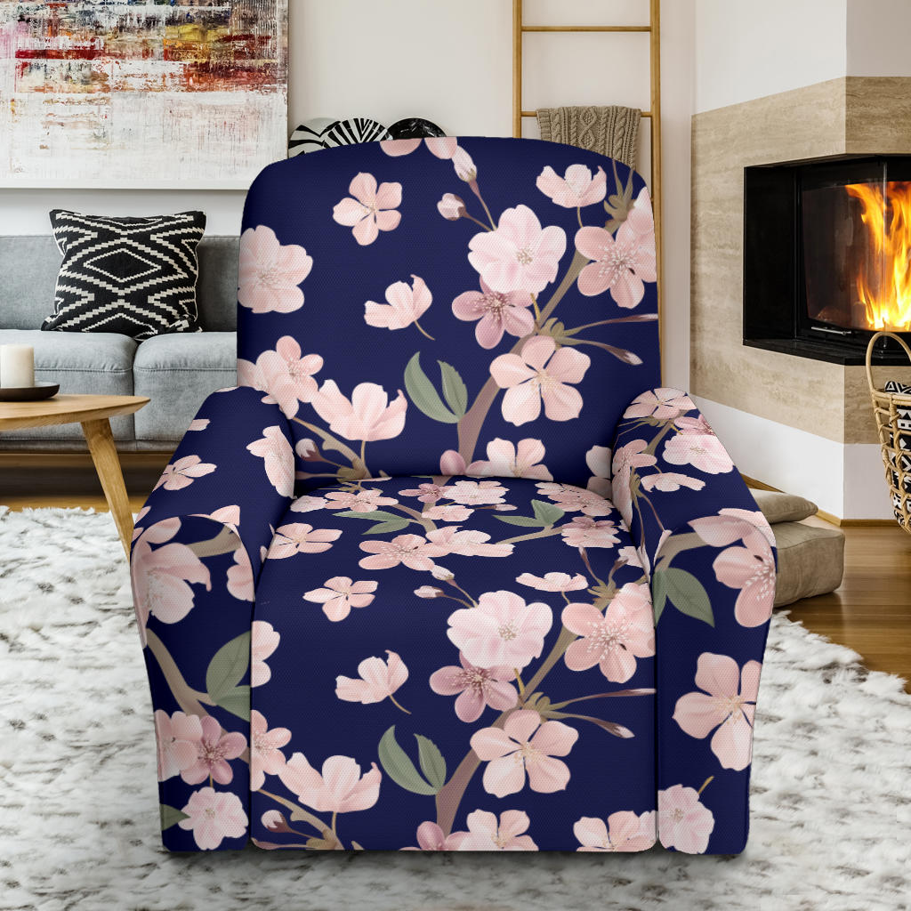 Sakura Print Design LKS301 Recliner Slipcover with Pocket